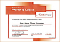 Teilnahmebestätigung Aretini Workshop Gel Nägel